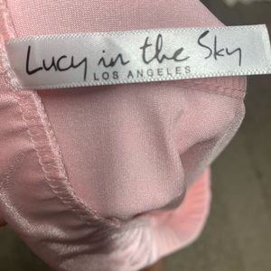 Cute light pink skirt for sale! Perfect as a bathing suit cover up! Size Small